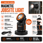 Magnetic Job Light 10,000 Lumens 48 Hour Battery Life